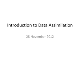 Introduction to Data Assimilation