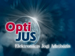 OptiJUS - Szegedi Ügyvédi Kamara