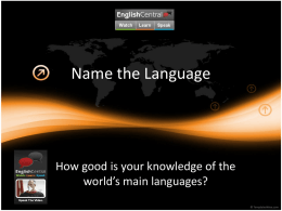 Name the Language