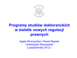 prezentacja - Biuro Jakości Kształcenia Uniwersytetu Warszawskiego