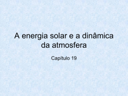 capitulo 19 a energia solar e a dinamica da atmosfera