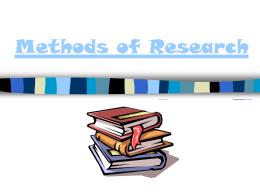 Methods of Research PP