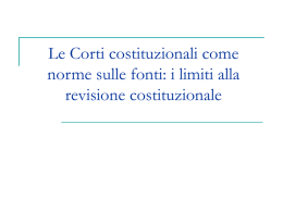1. Le leggi di revisione costituzionale?