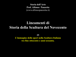 Lineamenti di Storia della Scultura Italiana da