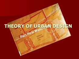 Lecture 8 - Department of Urban And Regional Planning