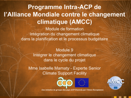 Module 9 - Projet - Global Climate Change Alliance
