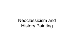 Neoclassicism and History Painting