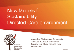 Leadership Victoria - Department of Human Services