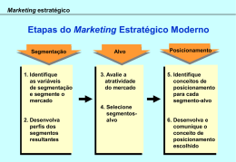 Marketing estratégico - Professor Francisco Paulo