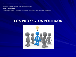 Los proyectos políticos