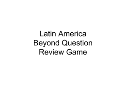 Latin Amer review game