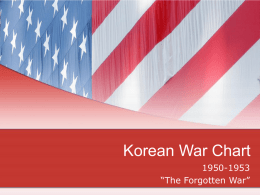 Korean War Chart