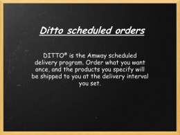 Ditto Delivery - Two Percent Concepts