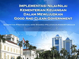 Good And Clean Government