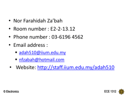 Chapter 1 Introduction to Electronics