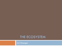 The Ecosystem - washburnsciencelies