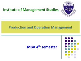 MBA 4th semester - First Chapter - Copy