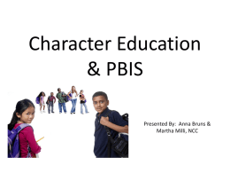 Character Education & PBIS