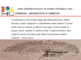 Architettura e Ambiente - Liceo Artistico Statale "Michele Fanoli"