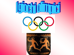 I giochi olimpici - Terzo Circolo Didattico