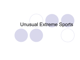 Unusual Extreme Sports