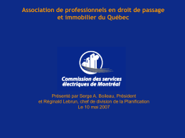 La Commission des services électriques de Montréal, son historique