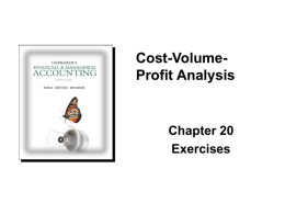 Chapter 20 - Accounting