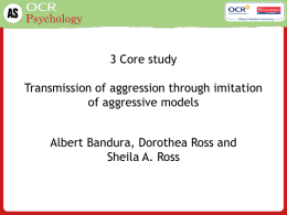 3 Bandura Ross and Ross Core study