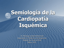 Cardiopatía isquémica - Blog 5 Semestre UCIMED I-2011