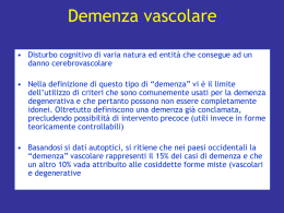 demenza vascolare - Università di Roma