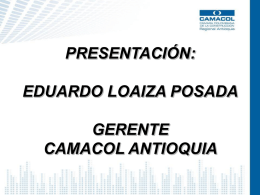 Diapositiva 1 - CAMACOL Antioquia
