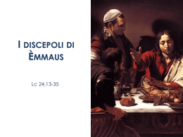i discepoli di èmmaus - Parrocchia San Cristoforo