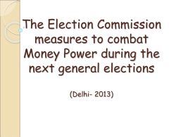 PPT Presentation on Poll Party (Delhi 2013)