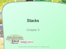 Chapter 5: Stacks
