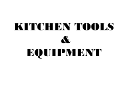KITCHEN TOOLS & EQUIPMENT
