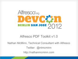 PDF Toolkit Session