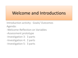 Weather and Water Investigations 3-5