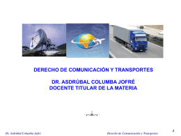 Tema 05 - Antecedentes Historicos de Transporte en Bolivia.
