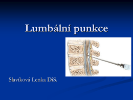 Lumbální punkce