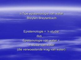 epistomologie van waterpowerpoint
