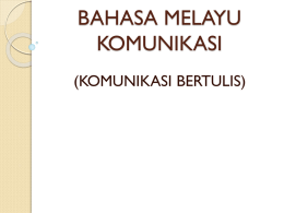 PENULISAN - philosophia bahasa melayu