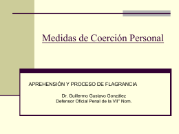 Medidas Coercitivas. - Poder Judicial Tucumán