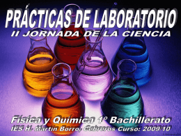 semana de la ciencia 2010 - IES Hermenegildo Martín Borro