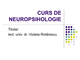 curs neuropsihologie 2008-2009