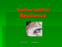 Vulnérabilité resilience EI - ifsi du chu de nice 2012-2015