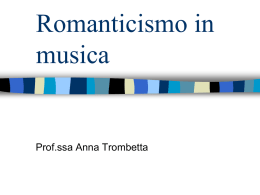 4. Romanticismo in musica