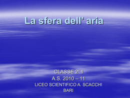 La sfera dell` aria - LiceoScacchiBari.gov.it
