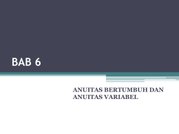 BAB 6 Matematika Keuangan Edisi 3