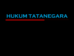 Pengertian Hukum Tatanegara