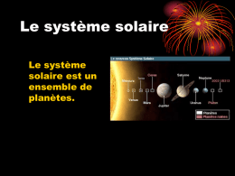 Le système solaire - Cyber